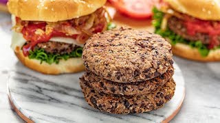 How to Make The Best Black Bean Burgers [upl. by Uoliram]