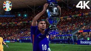 EAFC 24  Portugal vs France l UEFA EURO 2024 Gameplay 4K [upl. by Eetsirk]