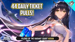 Azur Lane INDOMITABLE Hunt Pledge of the Radiant Court Rerun Daily Pulls amp Event Wrap Up [upl. by Elodia]