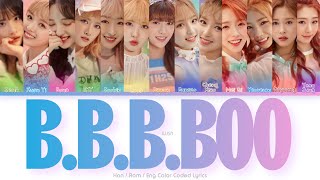 WJSN 우주소녀 BBBBoo Color Coded Lyrics HanRomEng [upl. by Leirea]