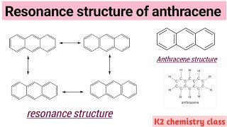 l resonance structure of anthracene l Resonance l chemistry l Anthracene l [upl. by Euqinna]