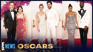 The CUTEST Celeb Couples on the Red Carpet  2024 Oscars [upl. by Ennaitsirk]