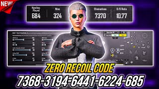 NEW UPDATE 33 🔥 BEST SENSITIVITY CODE  CONTROL SETTINGS PUBG MOBILEBGMI [upl. by Annaeiluj]