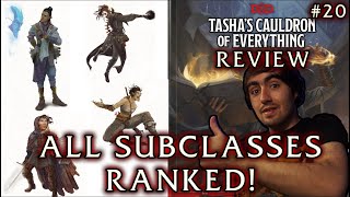 Ranking Every Subclass in Tashas Cauldron of Everything TCoE Review 20 [upl. by Egas]