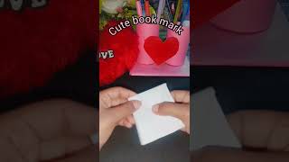 Cute paper book mark ❣️papercraft ytshorts diy youtubeshorts [upl. by Ecertal]