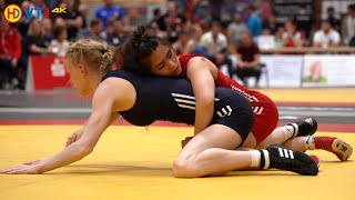 🤼  Wrestling  German Championships 2022 Womans Freestyle  50kg Bronze  SCHMIEDER vs SCHNAPP [upl. by Eanyl602]