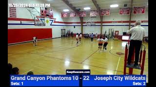 GCUSD Volleyball Game vs Joseph City Wildcats [upl. by Ilona654]