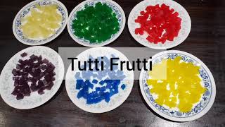 Tutti Frutti recipe  टूटी फ्रूटी रेसपी  How to make tutti frutti  Tutty fruity  Papaya Candy [upl. by Charleton]