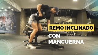 Tutorial de Remo Inclinado con Mancuerna [upl. by Gamali506]