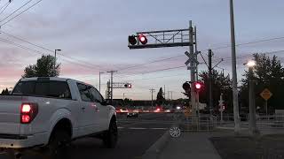 Trimet 205 East 170th Ave RR Crossing Beaverton OR [upl. by Ellirpa]