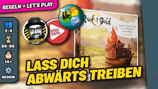 RIVER OF GOLD  Brettspiel  Regeln amp Lets Play [upl. by Eerual190]