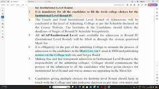 How to take admission in Institutional Round Admission  BEd 2425 [upl. by Nylkcaj]