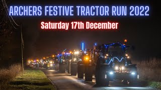 Route For ARCHERS FESTIVE TRACTOR RUN 2022 archersfestivetractorrun2022 [upl. by Abott]