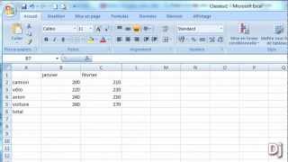 Faire des calculs avec la somme automatique dans Excel [upl. by Rainwater]