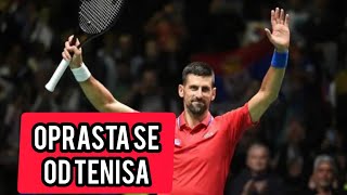 Oprasta se od tenisa Djokovic pozvao publiku da dodje Najmladji penzioner djokovic [upl. by Yila]