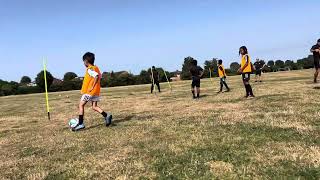 Football coaching in Romford Essex practice match [upl. by Ettesyl]