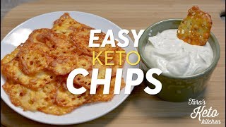 Keto Chips Zero Carb Easy Delicious Just One Ingredient  Taras Keto Kitchen [upl. by Annayr]