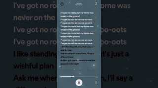 No roots Alice Merton lyrics spotify music [upl. by Malo]