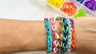 DIY  How to make Rainbow Loom Bracelet with your fingers  EASY TUTORIAL  Friendship Bracelet [upl. by Eenram761]