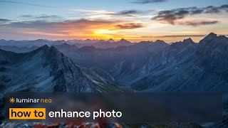 How to enhance photo  Luminar Neo [upl. by Tichon264]