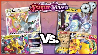 The BEST Post Rotation ARCEUS deck Scarlet and Violet Early Tabletop Battles Pokemon TCG [upl. by Cyn]