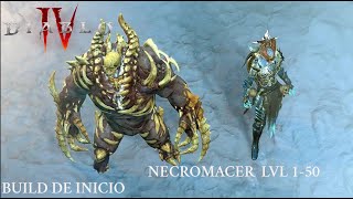 DIABLO IV  HAZ ESTO BUILD DE INICIO NECROMANCER HIELO GUÍA COMPLETAESPAÑOL [upl. by Ecnarual]