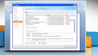 Microsoft® Word 2007 How to view the installed addins on Windows® XP [upl. by Nialb]