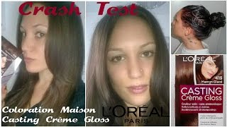 👩 Coloration Maison → Casting Crème Gloss de LOréal  crash test amp revue 👩 [upl. by Leahcimsemaj]