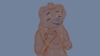 Lonely Freddy FNaF Lipsync  procreate dreams tweening test [upl. by Larue]