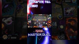 HOW TO PLAY RAIDRAPTOR DECK COMBOS YuGiOh Master Duel shorts fyp masterduel yugioh [upl. by Salomo]