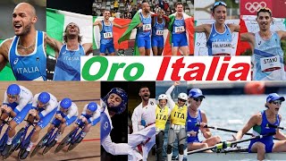 Medaglie oro🥇Italia 🇮🇹 Olimpiadi Tokyo [upl. by Leith794]