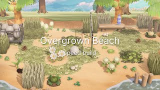 Overgrown Volleyball Beach  Speed Build   Animal Crossing New Horizons [upl. by Ahsitneuq]