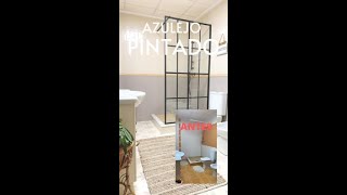 Cómo pintar azulejos baño en breve tutorial SUSCRÍBETE [upl. by Rocco]