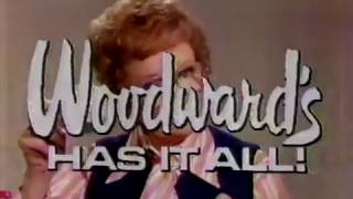 Woodwards Food Floors 1981 TV spot with Mona Brun [upl. by Orat]