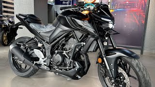 New Launch🚀 2024 Yamaha MT03 Black Detailed Review  On Road Price New Update Features Mileage [upl. by Brucie369]