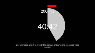 Audio Video Latency Test [upl. by Epner785]