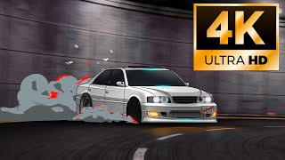 4K Live Wallpaper  Toyota Chaser Drifting in Tunnel [upl. by Anehsak745]