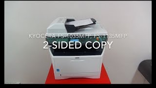 KYOCERA FS1035MFPFS1135MFP 2sided COPY Duplex SCANPRINT [upl. by Lada]