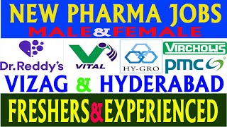 New Pharma Jobs in Telugu 2024  Latest Pharma Jobs in Vizag amp Hyderabad [upl. by Lorenzo]