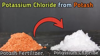 How to make KCl from potash Fertilizer  atpm  chemistry [upl. by Trahern]