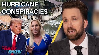 Trump’s Secret COVID Gift to Putin amp Hurricane Helene Lies  The Daily Show [upl. by Cacka416]