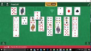 Microsoft Solitaire Collection  Card Games  FreeCell  Daily Challenge 27032017 [upl. by Hertz]