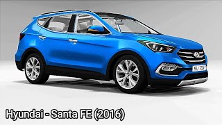 Hyundai Santa Fe 2016 in BeamNG 327 [upl. by Atikaj]