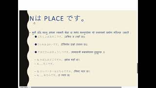 Minna no nihongo lesson 3 grammar in nepali language [upl. by Esele357]