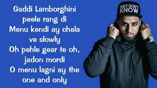 Satisfya lyrics Imran khan  Gaddi Lamborghini  lyrics video [upl. by Jonie75]