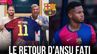 ✅ BONNE NOUVELLE ✅LE RETOUR DANSU FATI AU FC BARCELONE💥HANSI LUI FAIT CONFIANCE✅ NEYMAR AU BARÇA 😱 [upl. by Lemaceon]