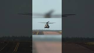 Chinook Touchdown at Norwich Airport [upl. by Korwin390]