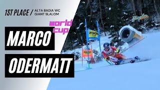 Marco Odermatt WC GS Alta Badia 121723 [upl. by Buskus]