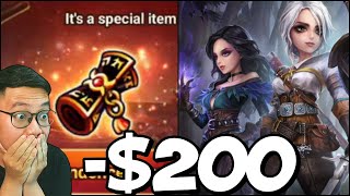 200 Summon Session amp NEW TOY GUARANTEED The Witcher Collaboration in Summoners War [upl. by Nomde]