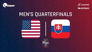 2023 Masters World Ball Hockey Championship  USA vs Slovakia Mens quarter final [upl. by Maller]